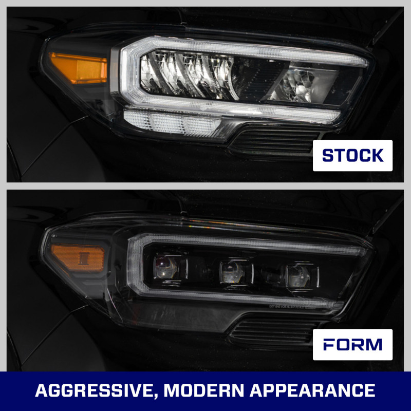 Toyota Tacoma Headlights - Front - FORM Lighting - Triple bi-LED Projectors - `16-`23